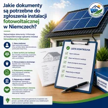 Jakie dokumenty są potrzebne do zgłoszenia instalacji fotowoltaicznej w Niemczech?